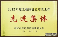 <b>大只500在线登录鑫源控股荣获2012年度工业经济稳</b>